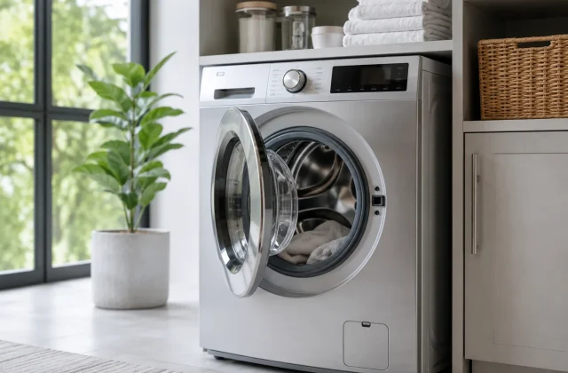 modern front-load washing machine